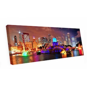 Chicago Canvas Wall Art Chicago Wall Art Chicago Print Chicago Painting Chicago Photo Chicago Wall Decor Chicago Poster