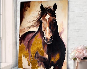 Horse Canvas Art Horse Wall Art Horse Print Horse Painting Horse Poster Horse Wall Decor Animal Print Animal Poster