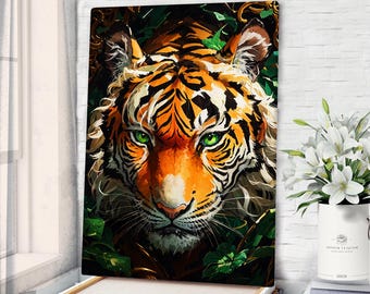 Tiger Canvas Art Tiger Wall Art Tiger Print Tiger Wall Decor Tiger Poster Tiger Painting Tiger Wall Decor Tiger Artwork