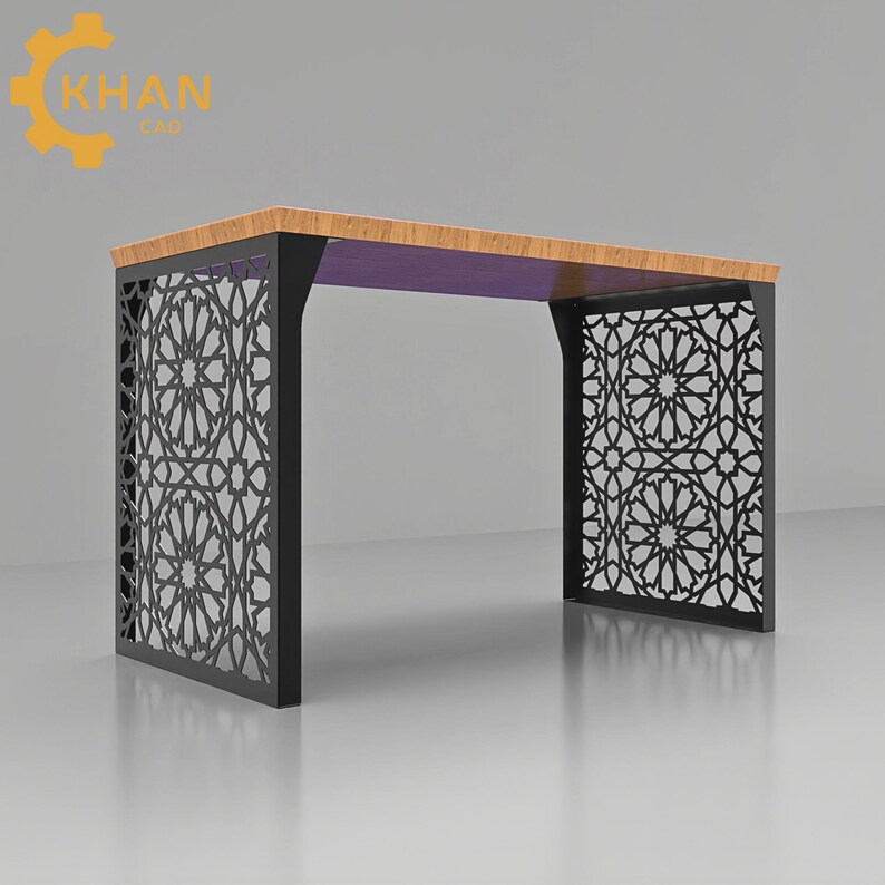 DIY Office Table Side Panel | Geometric Pattern Laser Cut File ...