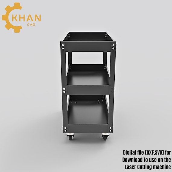 Khancad Workshop Tool Trolley DXF File for Laser Cutting | CNC