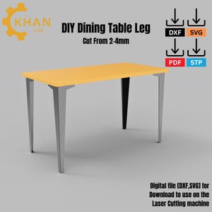 DiY Metal Table Leg Design - Dining Table Base - CNC Plasma & Laser Cutting – DIY Dining Table Base Plans Modern - DIY Furniture Support