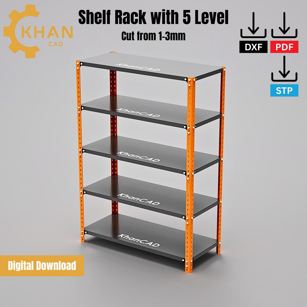 Plutonium Storage Racks DIY Shelf Rack DXF | CNC Plasma Cut Storage Rack | Garage Workshop ...