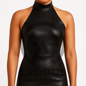 Handmade Women&#39;s Lamb Skin Leather Celebrity Dress, Women&#39;s Quilted Leather Dress, Women&#39;s Vintage Leather, Leather Outfit, Leather Jacket