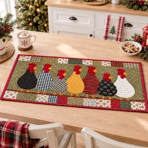 Sassy Hens 03529D, Appliqué Chicken Farm Quilt Pattern