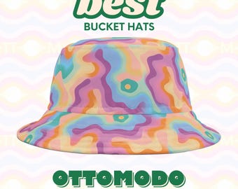 Pastell Terrain Fischerhut: Bunter Sommerhut