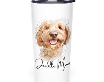 Doodle Mama Becher | Edelstahl Hund Mama Reisebecher