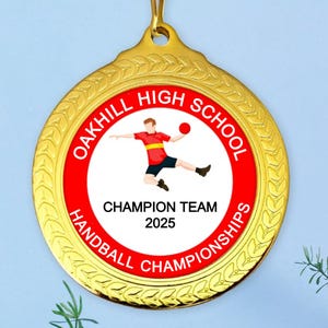 Custom Handball Medals: Personalized Competition Prize