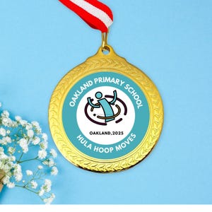 Personalized Hula Hoop Competition Medal: Custom Insert Prize