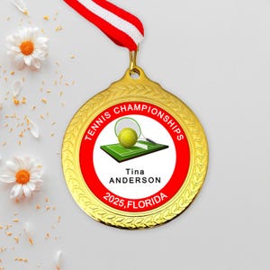 Custom Tennis Medals: Personalized Competition Prize