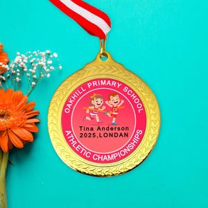 Custom Athletic Medals - Custom Insert Medals - Personalized Medals, Competition Prize Medal, Custom Event Medal, School Sport Medal