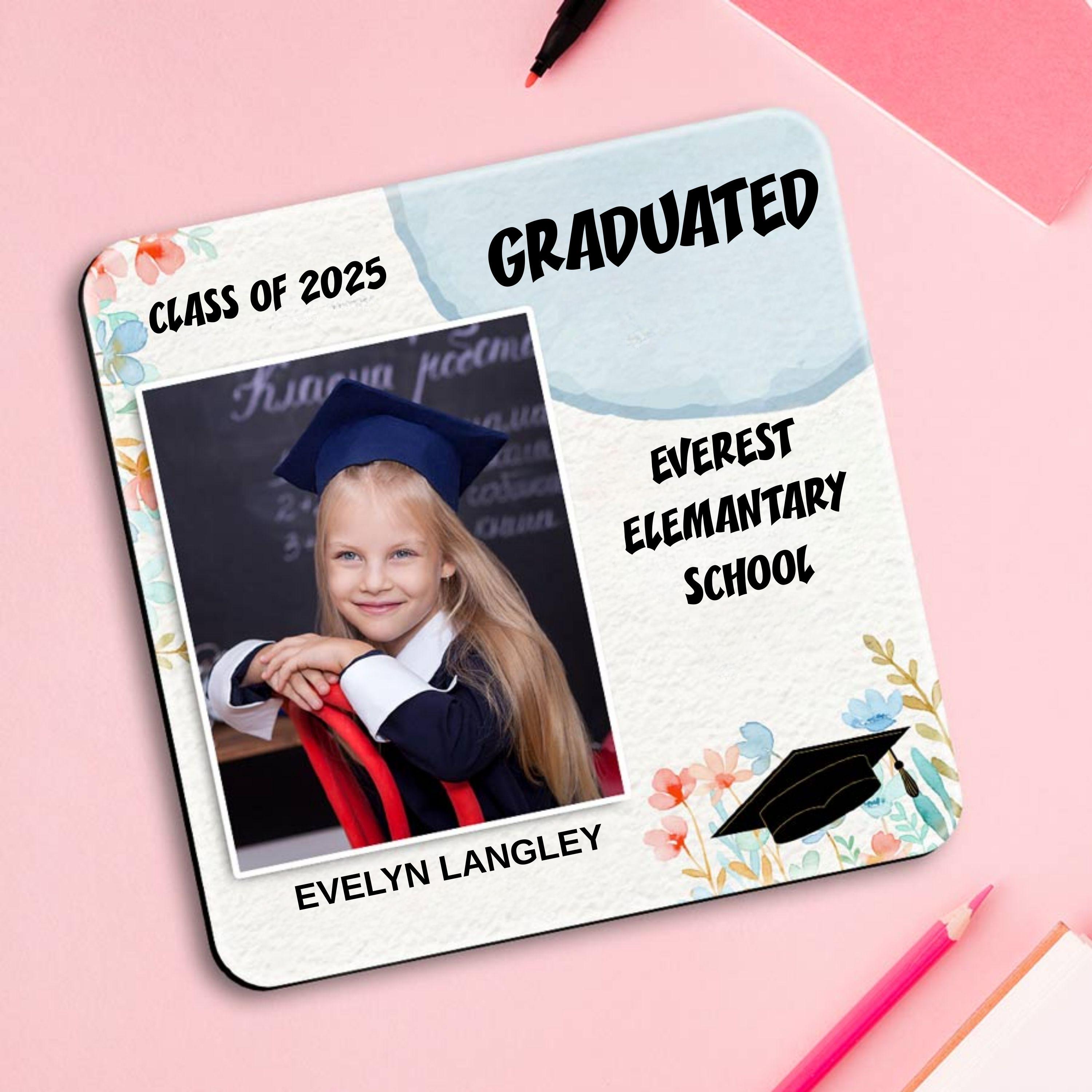 Custom Graduation Photo Magnet: Class of 2025 Refrigerator Decor