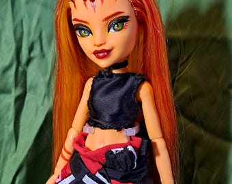 OOAK Freche Katzen Mädchen Kunstpuppe Benutzerdefinierte G3 Monster High Repaint CharlieBDollies