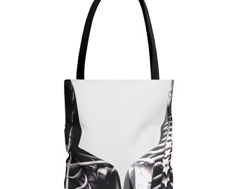 Anatomy Inspired Tote Bag, Unique Gift for Health Professionals, Skulls & Bones Design, Medical Student Accessory, Teacher's Tote