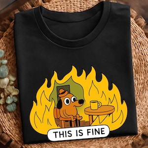 Dog Burning Room Meme - Etsy UK