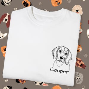 Custom Beagle T-Shirt, New Dog Owner, Breed and Name Pet Lover Gift, Personalized Dog Tee