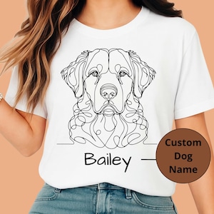Custom Chesapeake Bay Retriever T-Shirt, New Dog Owner, Breed and Name Pet Lover Gift, Personalized Dog Tee