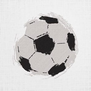 Grunge Soccer Ball Embroidery Design - Soccer Embroidery Art - Modern Soccer Patch - 6 Sizes