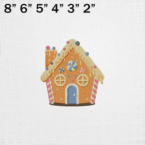 House Embroidery - Ginger House Patten - (Digital Download) - 6 Sizes