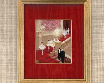 Nutcracker Ballerinas - FRAMED - 8x10", Ballet decor, home decor, wall art, vintage art, Nutcracker decor