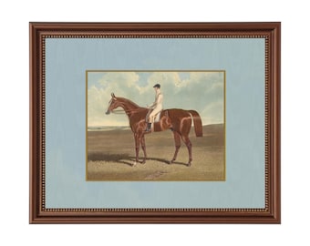Horse Portrait - Pasture & Prestige, FRAMED - Wall decor, Horse art, Equestrian art, home decor, English interior design, vintage decor