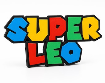 Custom Pixel Name Sign – Retro Platform Game Inspired Bedroom Decor