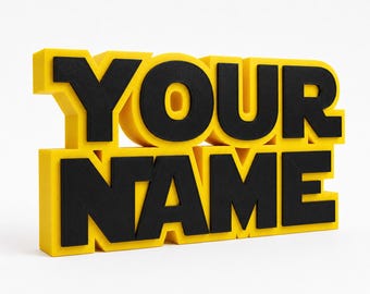Custom Star Wars Name Inspired Sign – Personalized Fan Plaque, Shelf or Door Decor