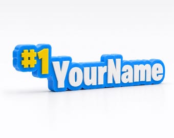 Custom FN Battle Royale Sign – Name for Gamers – Shelf Decor – Bedroom Door Plaque – Cake Topper
