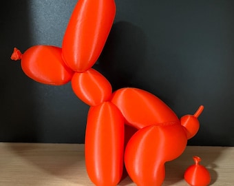 Balloon Dog Figure – Modern Shelf Decor, Pop Art, Home Decor, Gift for Dog Lovers