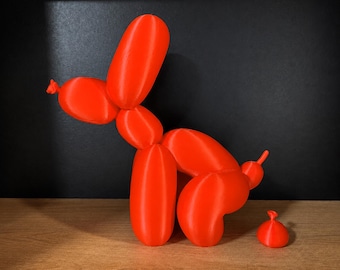 Balloon Dog Figure – Modern Shelf Decor, Pop Art, Home Decor, Gift for Dog Lovers
