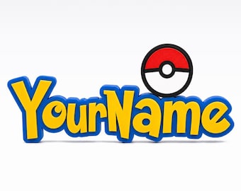 Personalized 3D Name Sign – Custom Colorful Gamer Decor, Kids Door Plaque, Cake Topper, Unique Gift