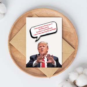 Cartão de Feliz Aniversário Trump - Cartão de Aniversário Trump - Cartão de Humor Político - Cartão de Aniversário Engraçado - Cartão Digital Trump - Cartão de Meme - Cartão de Piada Política - PDF