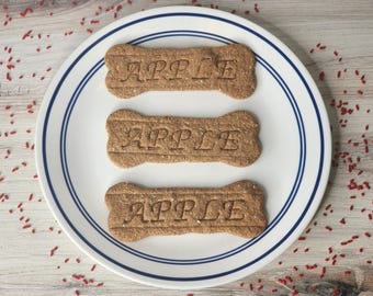 Gourmet Hundekekse - Apfelknochen Kekse - Natürliche dekorierte Kekse - Selbstgemacht