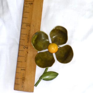 1960's Vintage Mod enamel, flower power, pins, brooches image 3