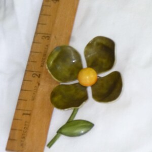 1960's Vintage Mod enamel, flower power, pins, brooches image 4