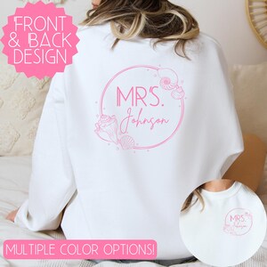 Custom Mr and Mrs Sweatshirt, Mr Mrs Sweatshirts, Mr and Mrs Sweatshirt, Newly Married Gift, Hubby Wifey Sweatshirts, Mrs Sweatshirt, Wifey
