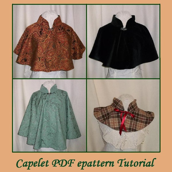 Capelet Pattern Tutorial- PDF cape epattern