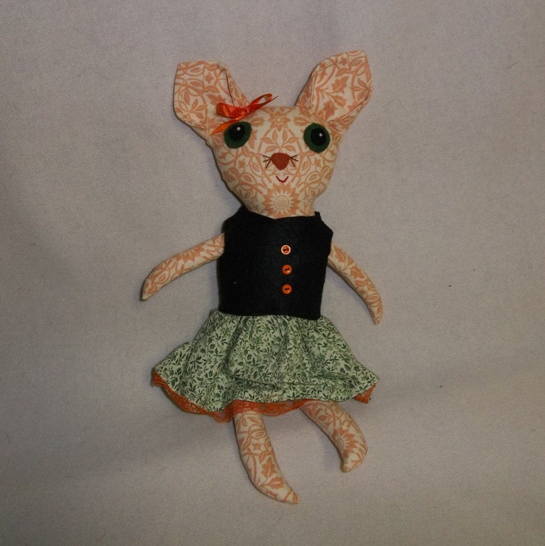 Penelope the Big Eyed Cat Doll image 2