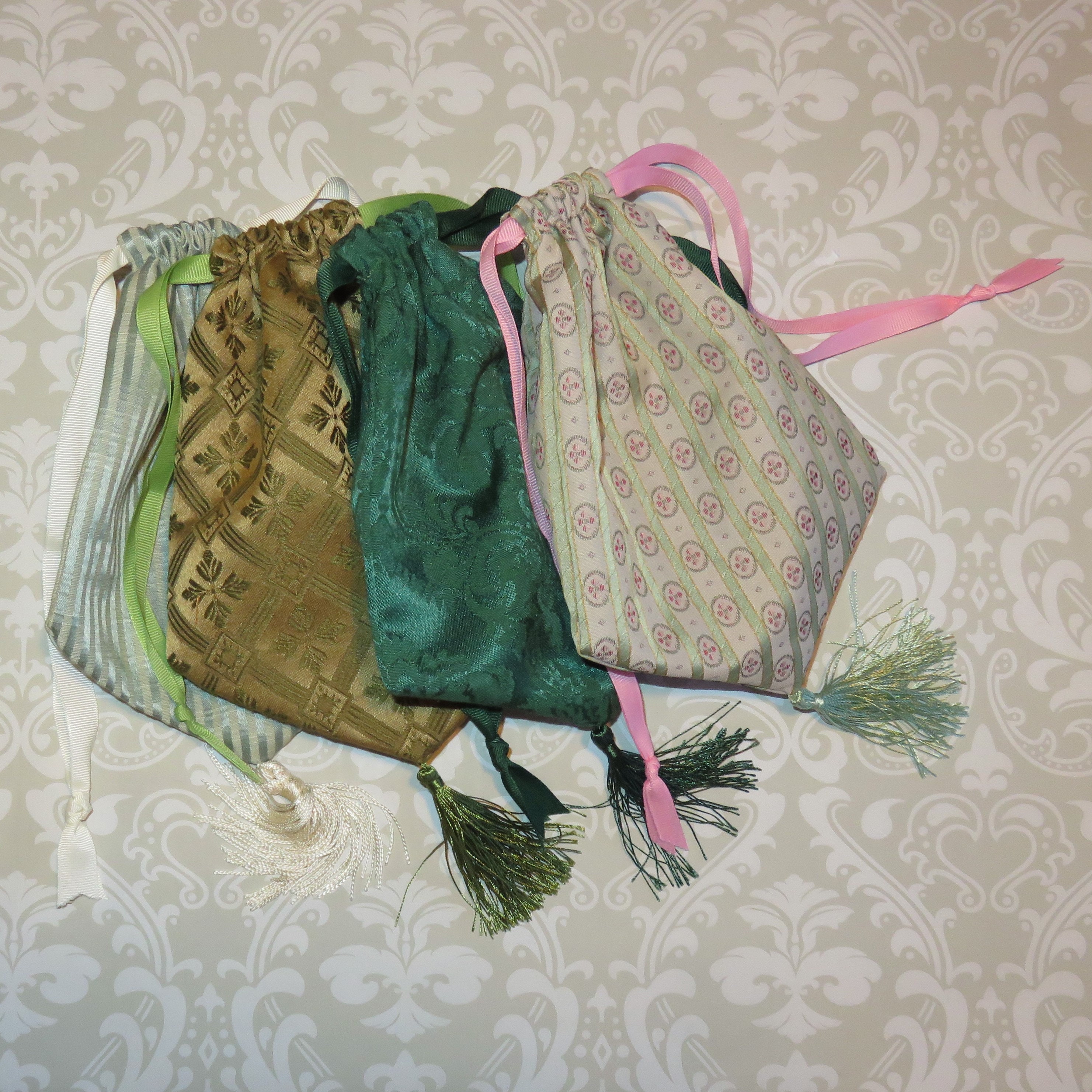 Reticule Kit- Ivory, Tan, and Gray Regency Purse - Etsy