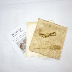 Reticule Kit- Gold Regency Purse