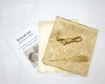 Reticule Kit- Gold Regency Purse