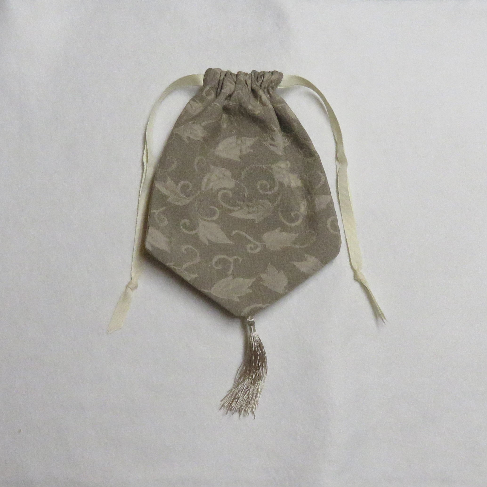 Greige and Ivory Reticule- Regency Purse - Etsy