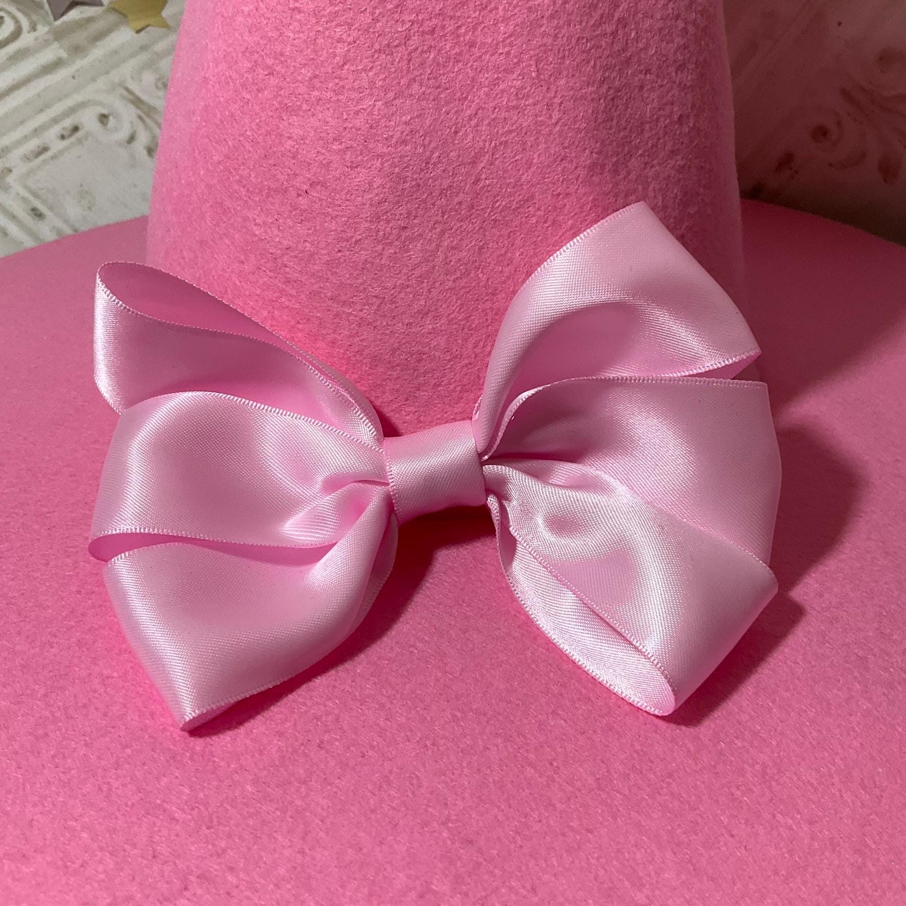 Light Pink Practical Witch Hat- Pink Wool Felt Hat With  display picture 2