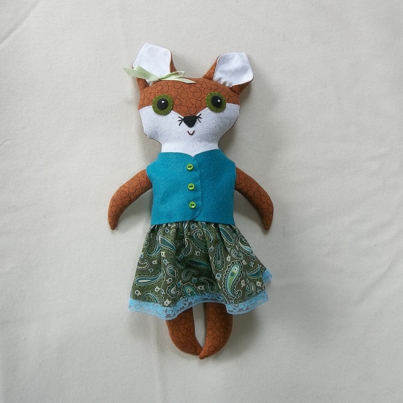 Hazel the Big Eyed Fox Doll image 1