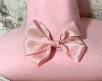 Ballet Pink Practical Witch Hat- Pink Wool Felt Hat With 