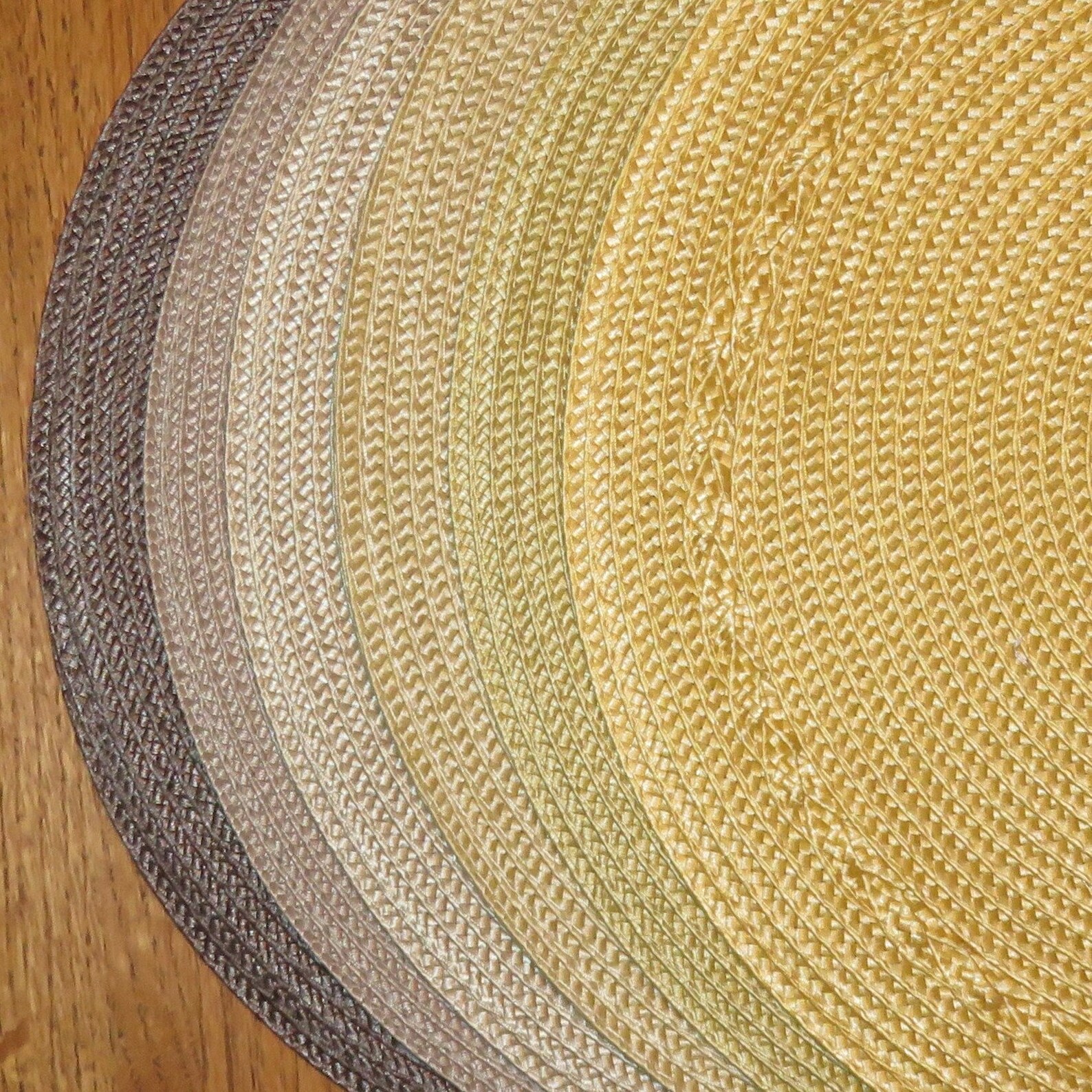Hat Brim Straw Mat With Smooth Edge and Embedded Braid Etsy