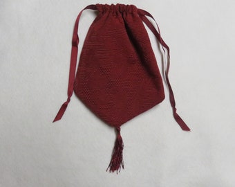 Scarlet Red Reticule- Regency Purse