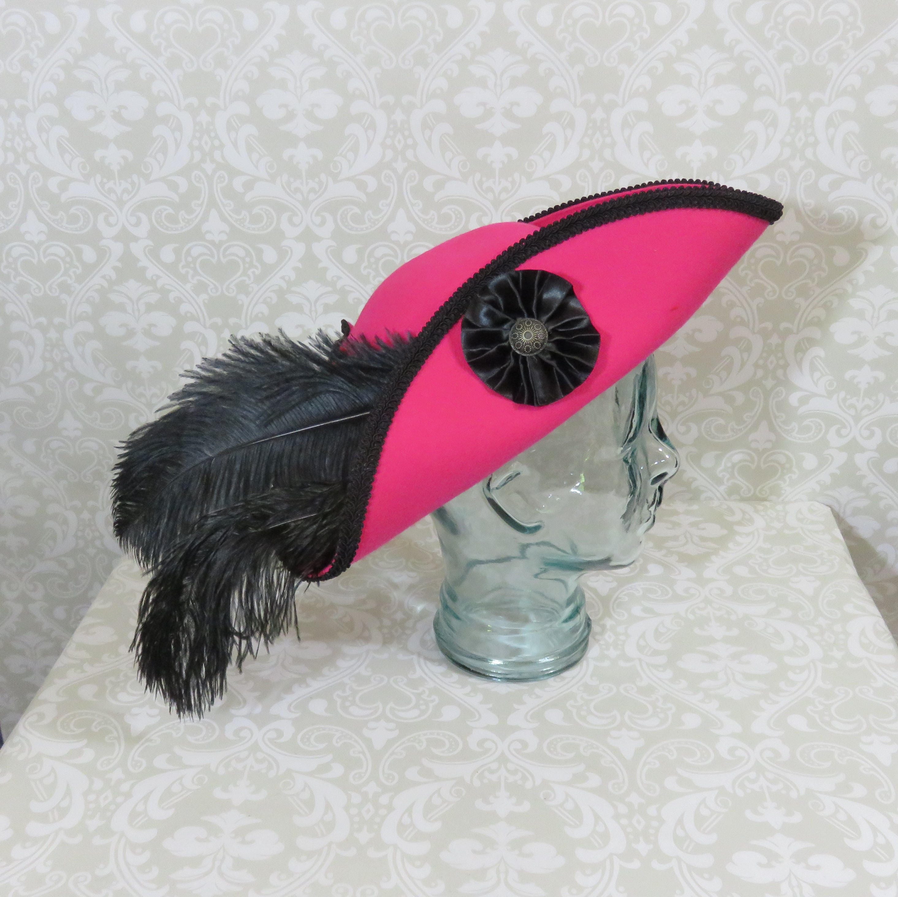 Pink Pirate Hat Classic Tricorn With 