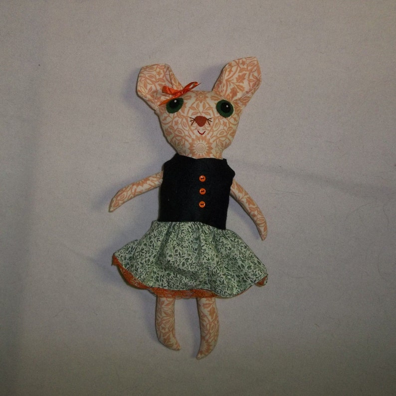 Penelope the Big Eyed Cat Doll image 1