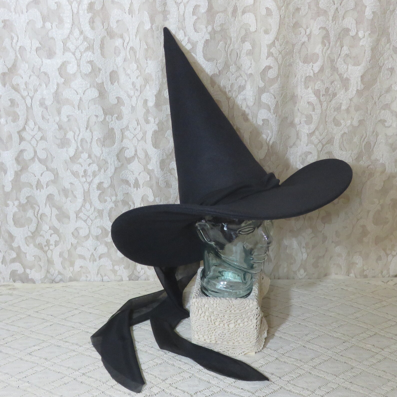 Wizard of Oz Wicked Witch of the West Hat Black Wool Felt Hat Etsy